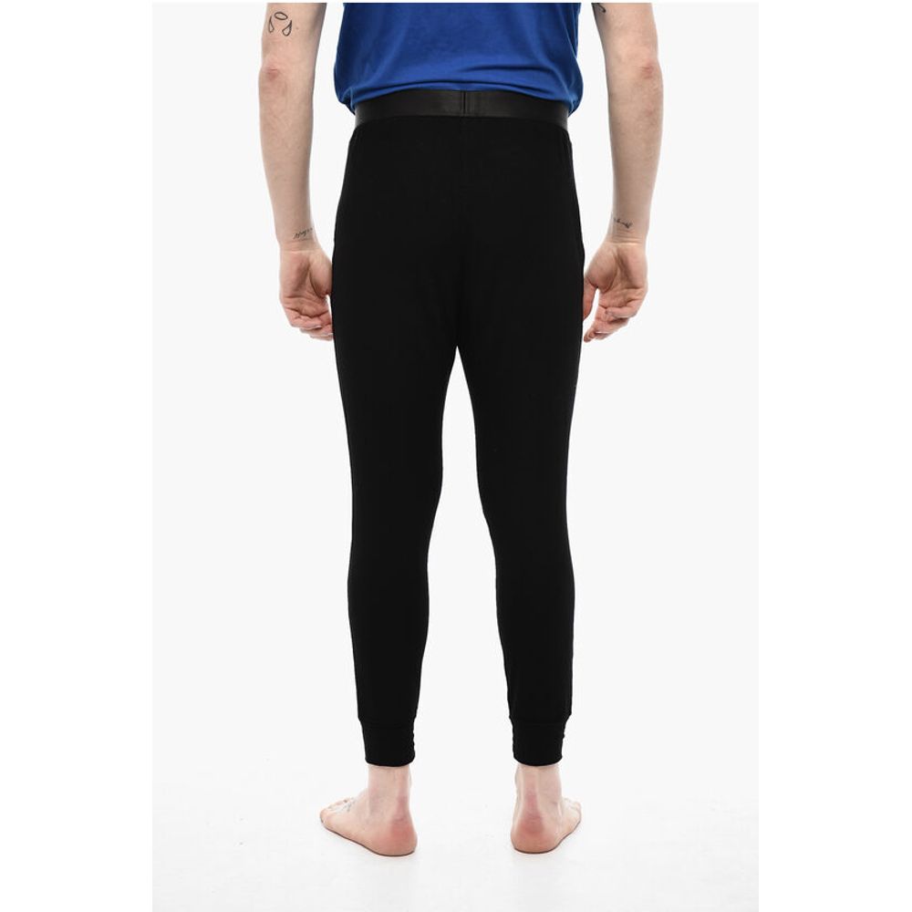 Dsquared² Solid Color Nightwear Pants with Logoed Band