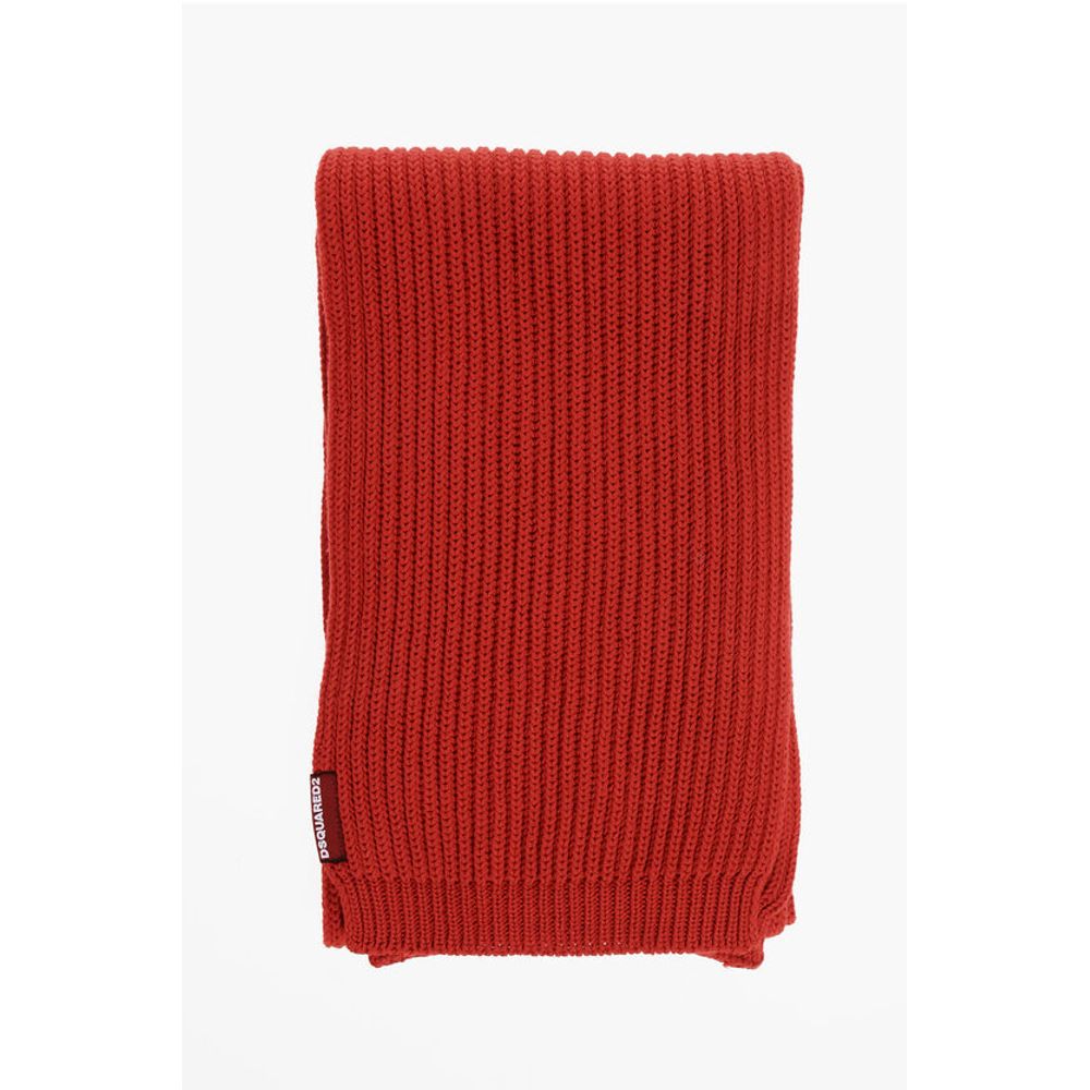 Dsquared² Solid Color Wool Blend Scarf