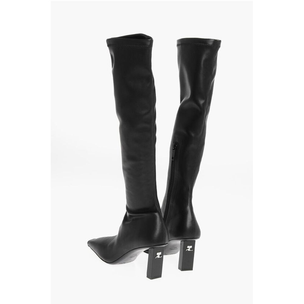 Courrėges Eco-Leather Boots with Inner Zip 8cm