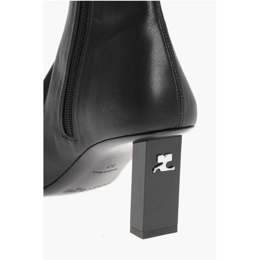 Courrėges Eco-Leather Boots with Inner Zip 8cm