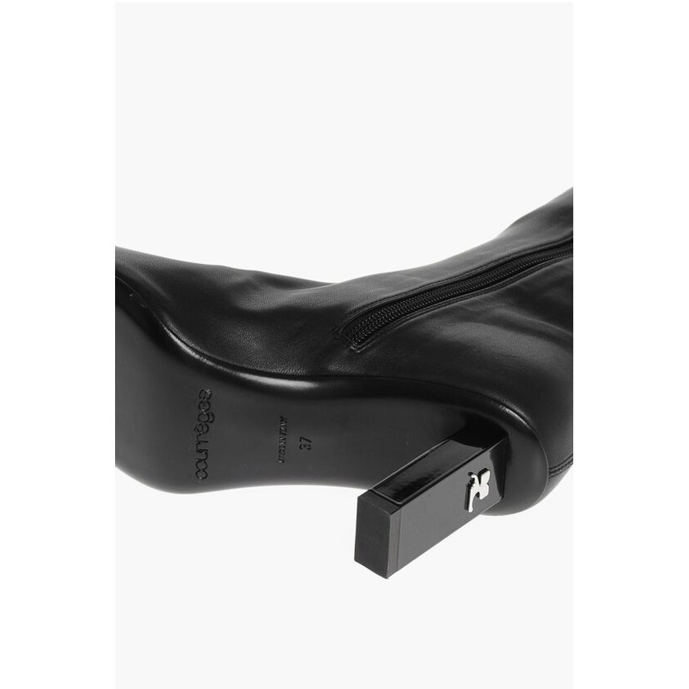 Courrėges Eco-Leather Boots with Inner Zip 8cm