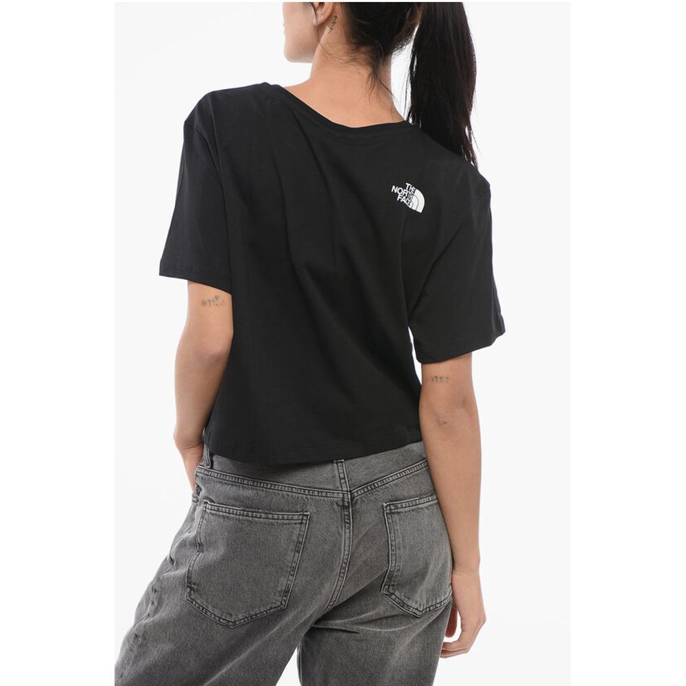 The North Face Crewneck Cropped T-Shirt with Printed Logo