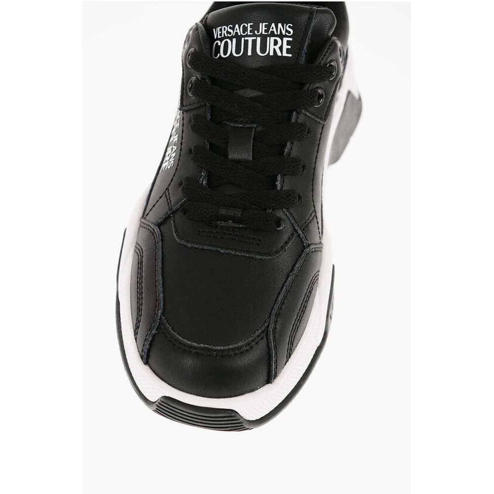 Versace JEANS COUTURE Leather STARGAZE Sneakers with Contrasting Det