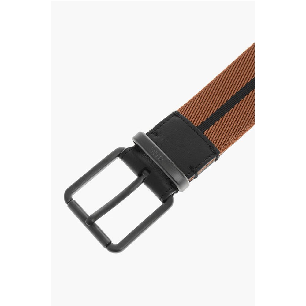 Ermenegildo Zegna Leather Inner Part Fabric Belt