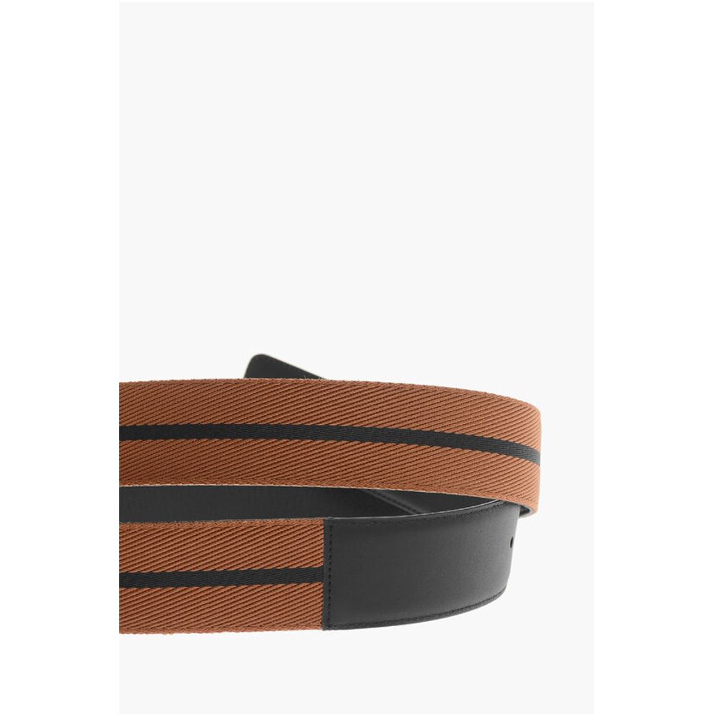 Ermenegildo Zegna Leather Inner Part Fabric Belt