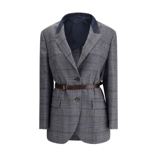 Brunello Cucinelli Prince of Wales pattern Blazer
