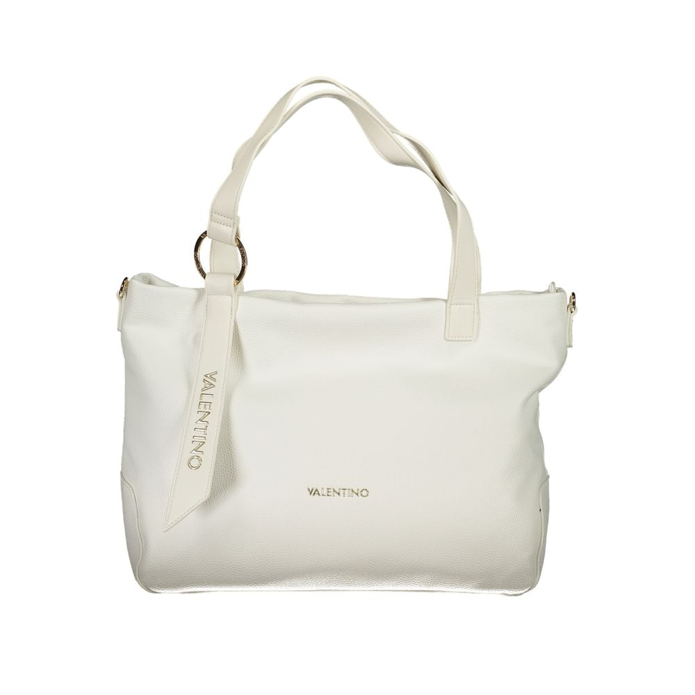 Mario Valentino White Polyethylene Handbag