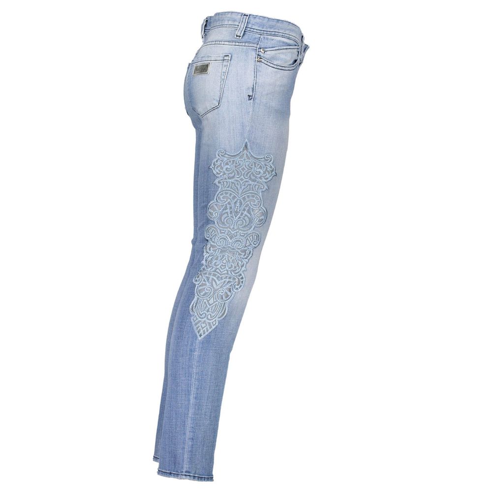 Just Cavalli Hellblaue Jeans aus Baumwolle für Damen