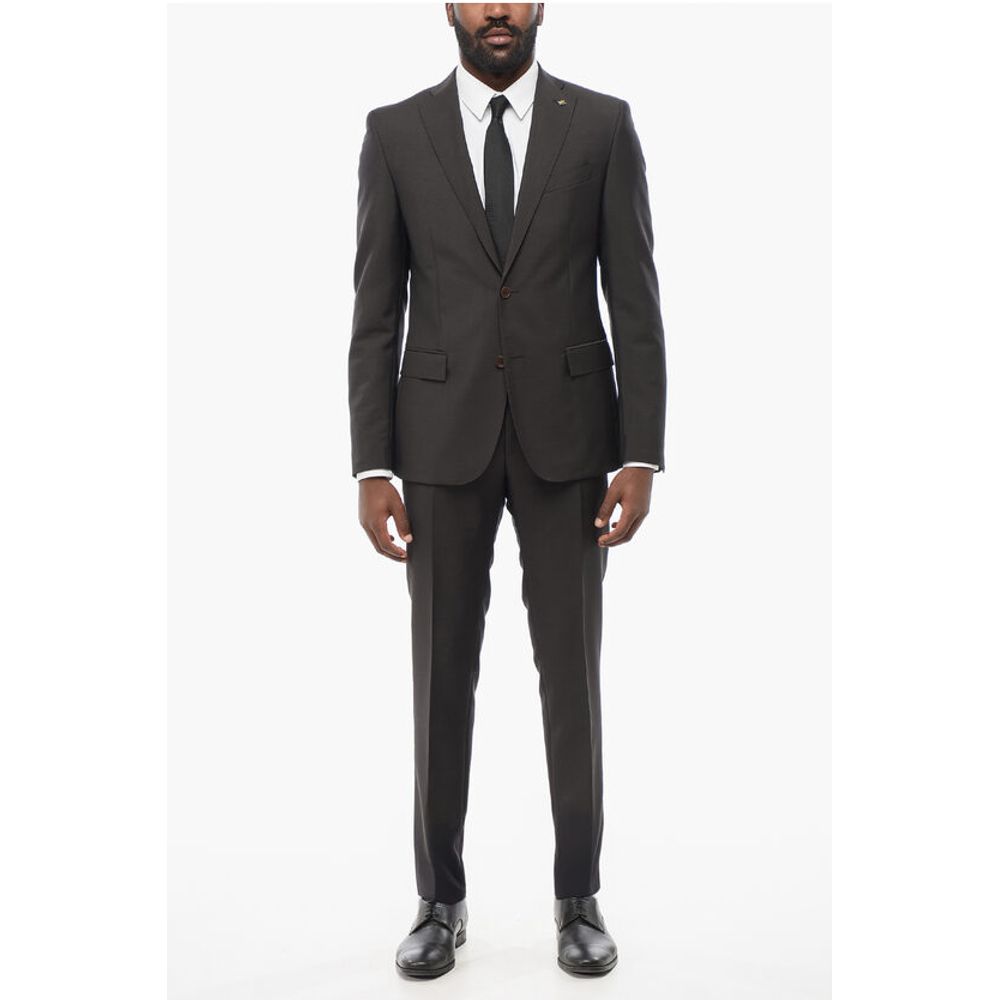 Corneliani Blanded Merino Wool REFINED Suit with Flap Pockets