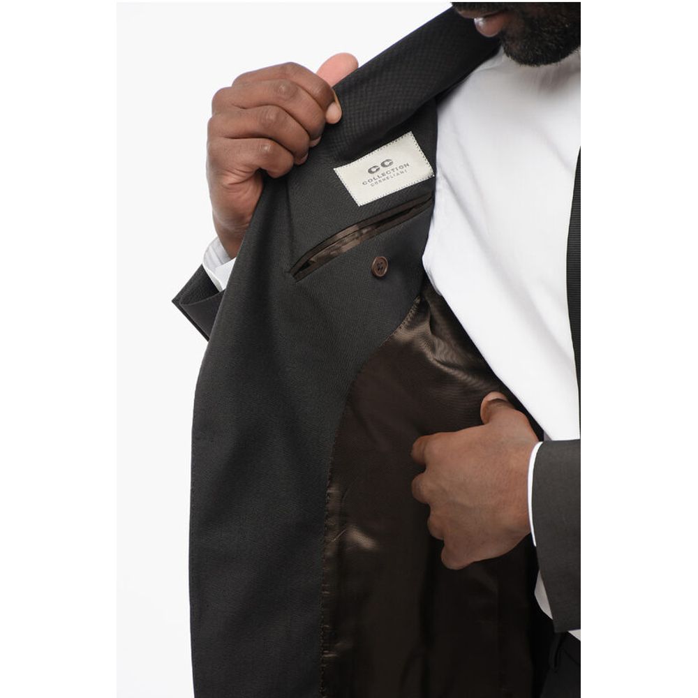 Corneliani Blanded Merino Wool REFINED Suit with Flap Pockets