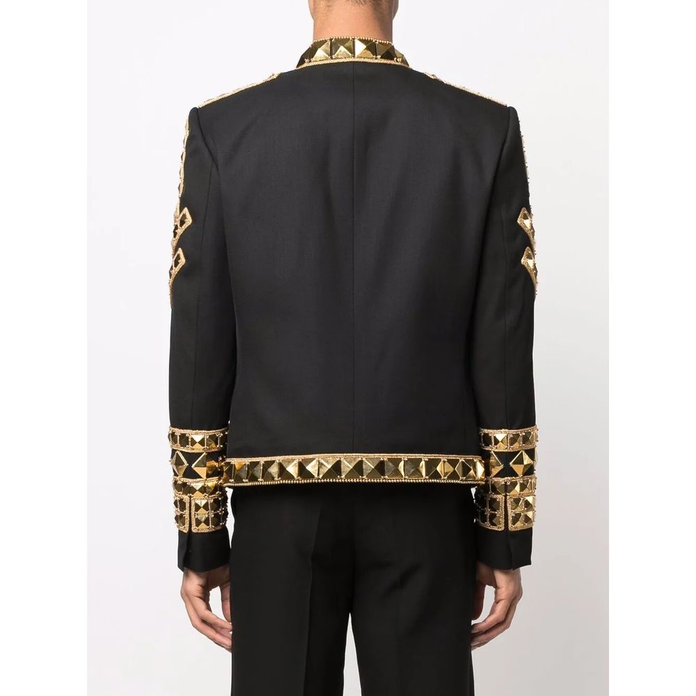 Balmain Black Haircalf Jacket