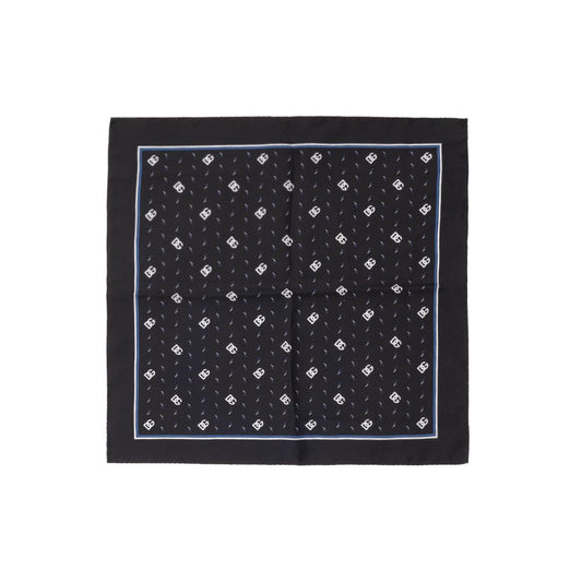 Dolce & Gabbana Black Silk Handkerchief