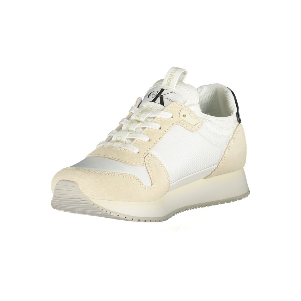 Calvin Klein White Polyester Women Sneaker