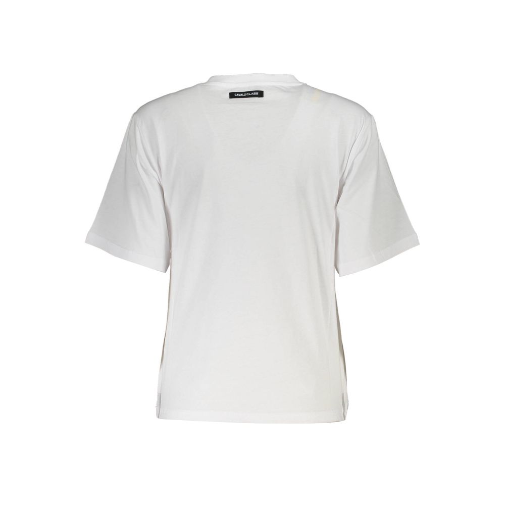 Cavalli Class White Cotton Women Top