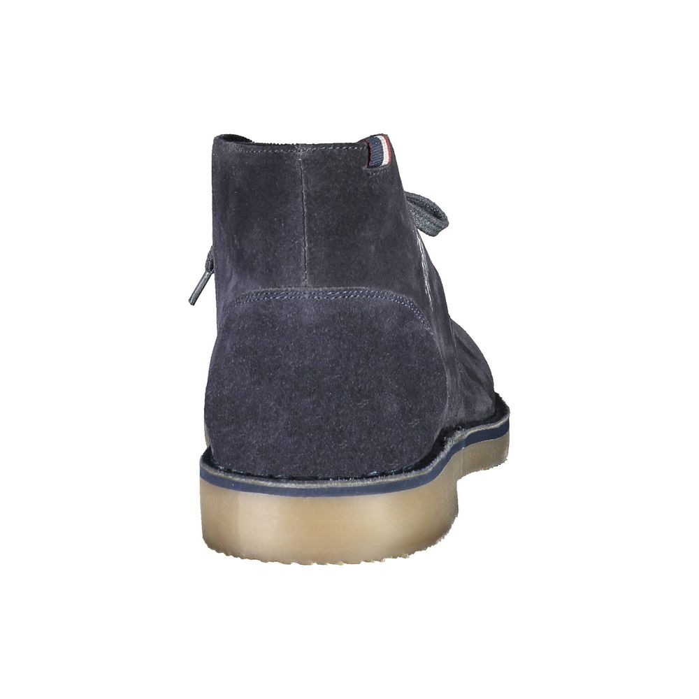 U.S. POLO ASSN. Blue Leather Mens Ankle Boot