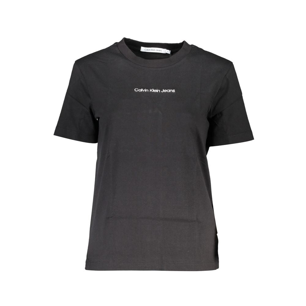 Calvin Klein Black Cotton Women T-Shirt