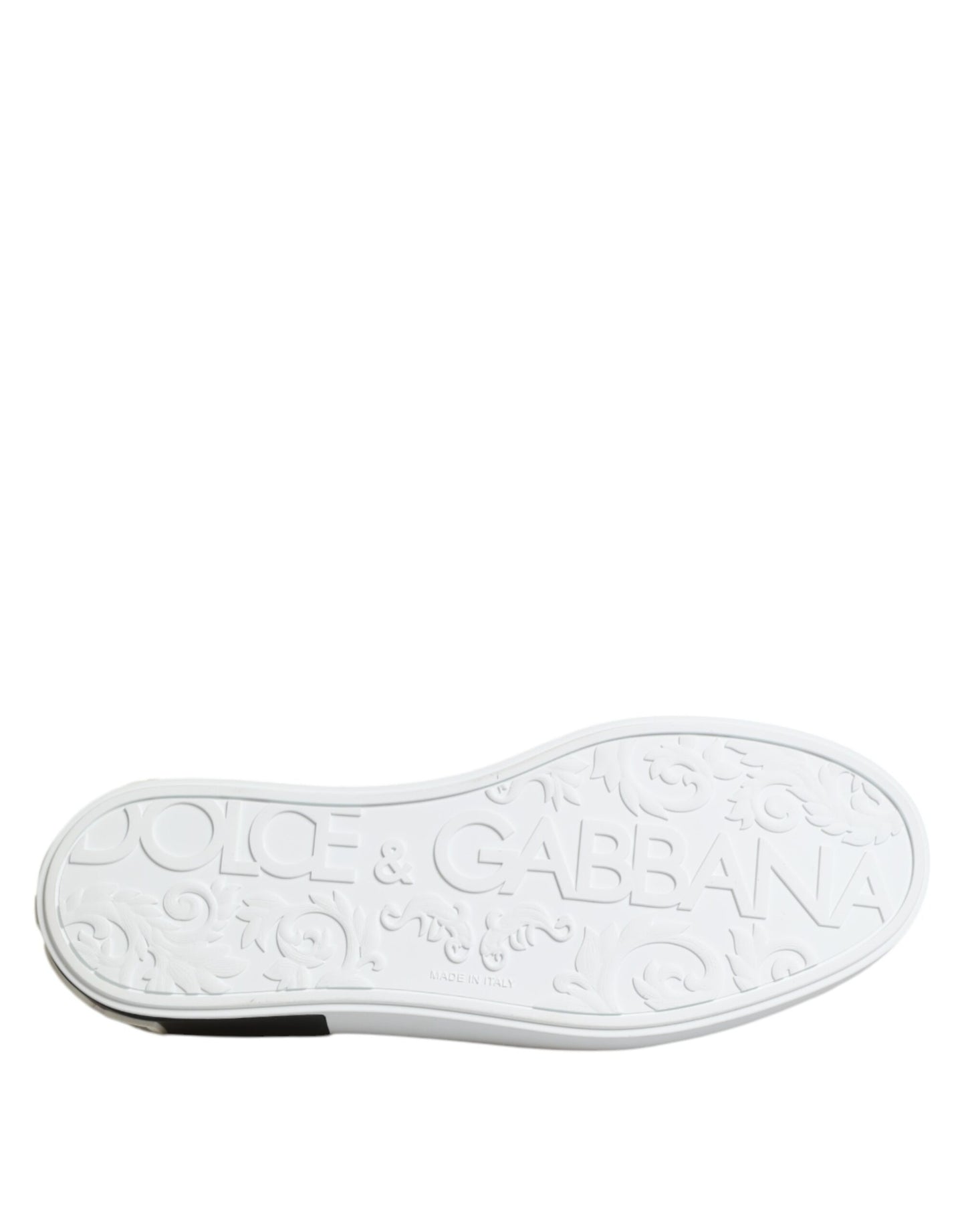 Dolce & Gabbana Red Logo Low Top Slip On Men Sneakers Shoes