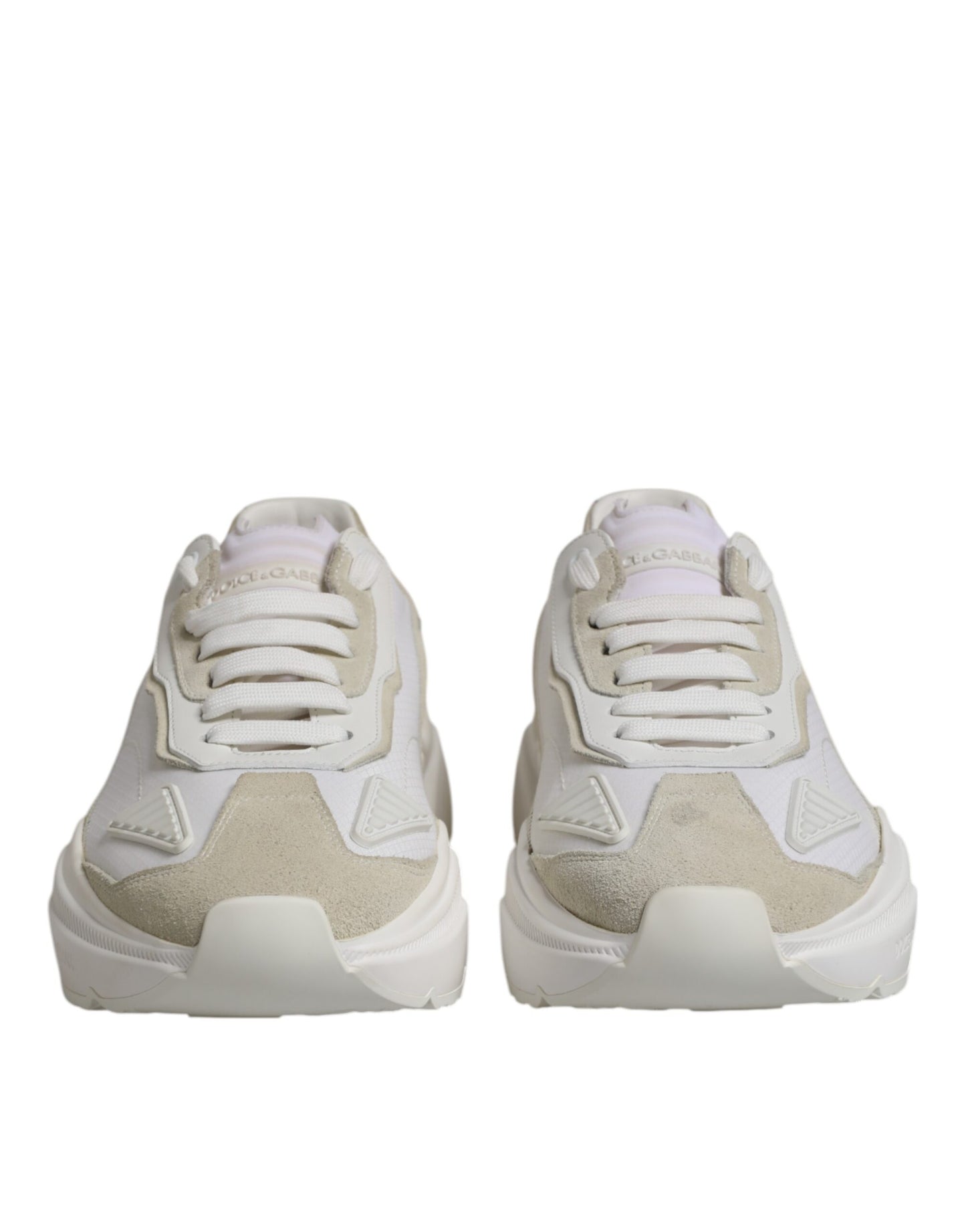 Dolce & Gabbana White Low Top Daymaster Men Sneakers Shoes