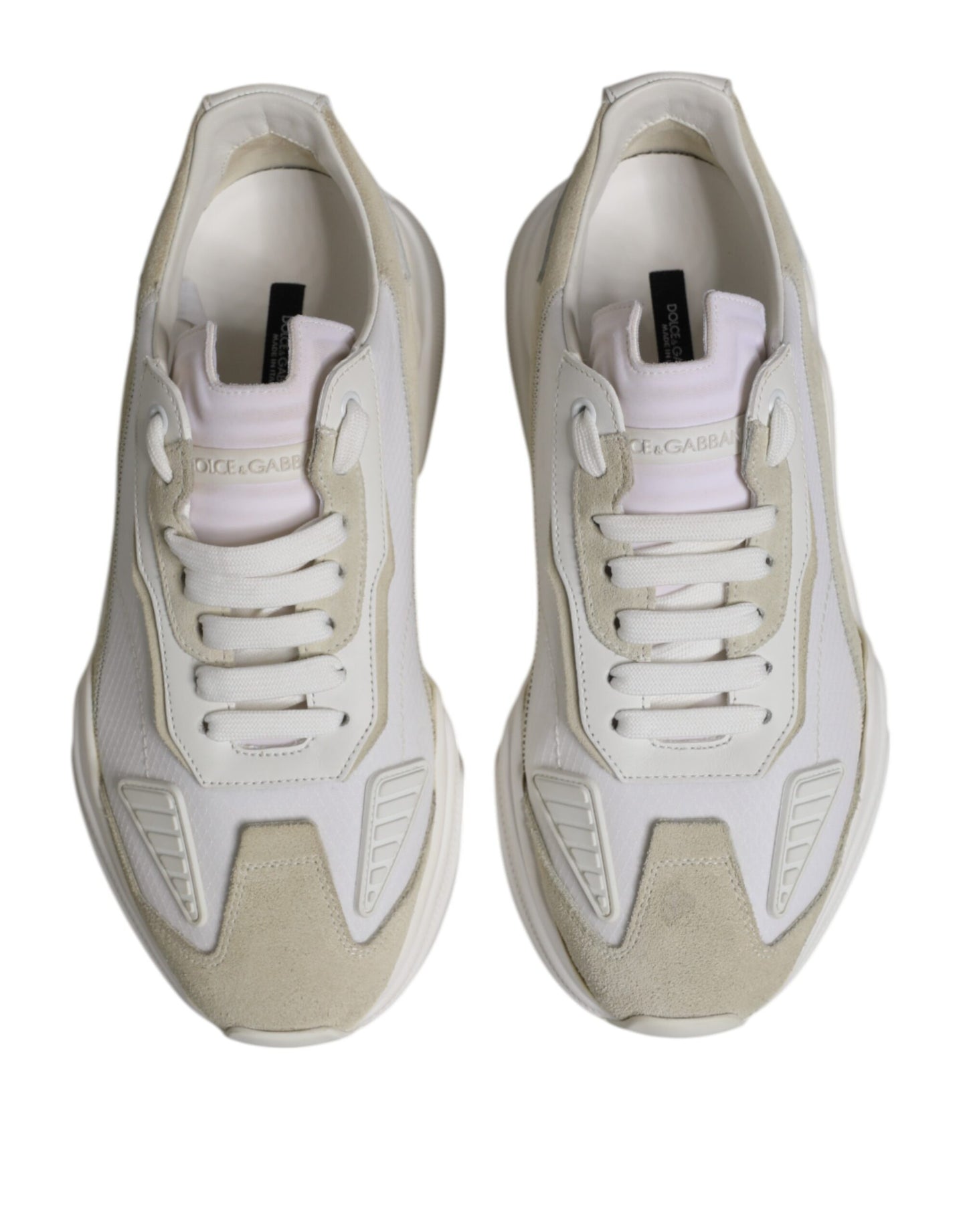 Dolce & Gabbana White Low Top Daymaster Men Sneakers Shoes