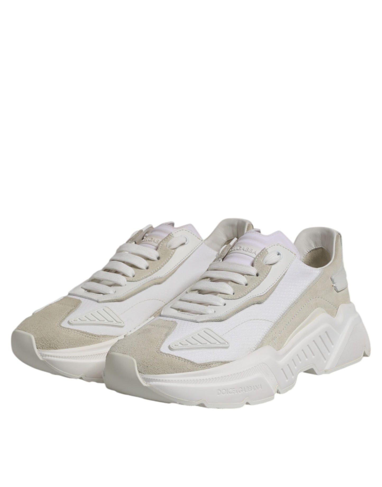 Dolce & Gabbana White Low Top Daymaster Men Sneakers Shoes