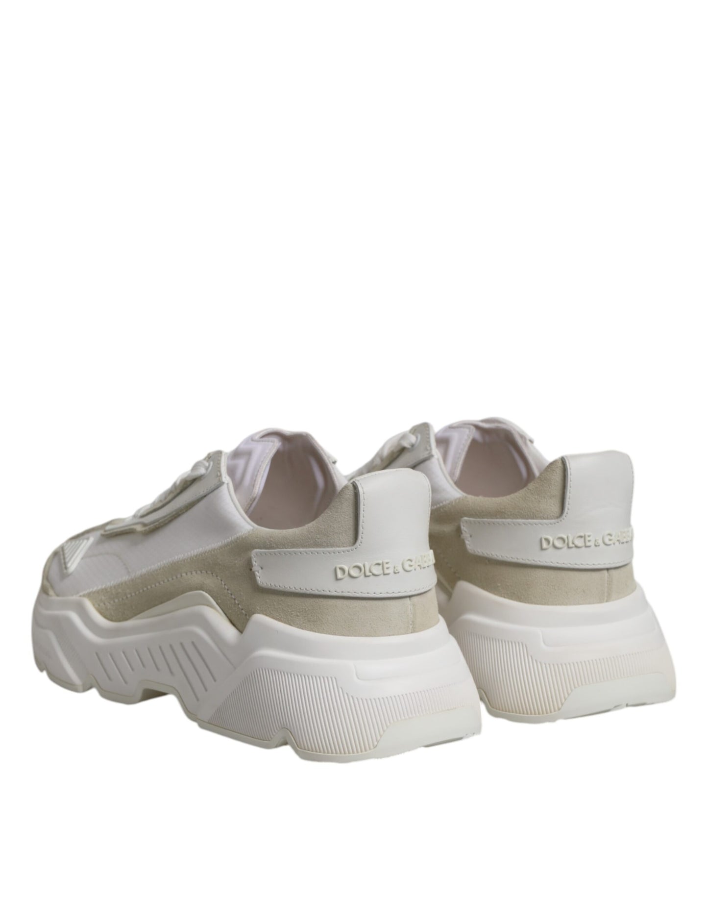 Dolce & Gabbana White Low Top Daymaster Men Sneakers Shoes