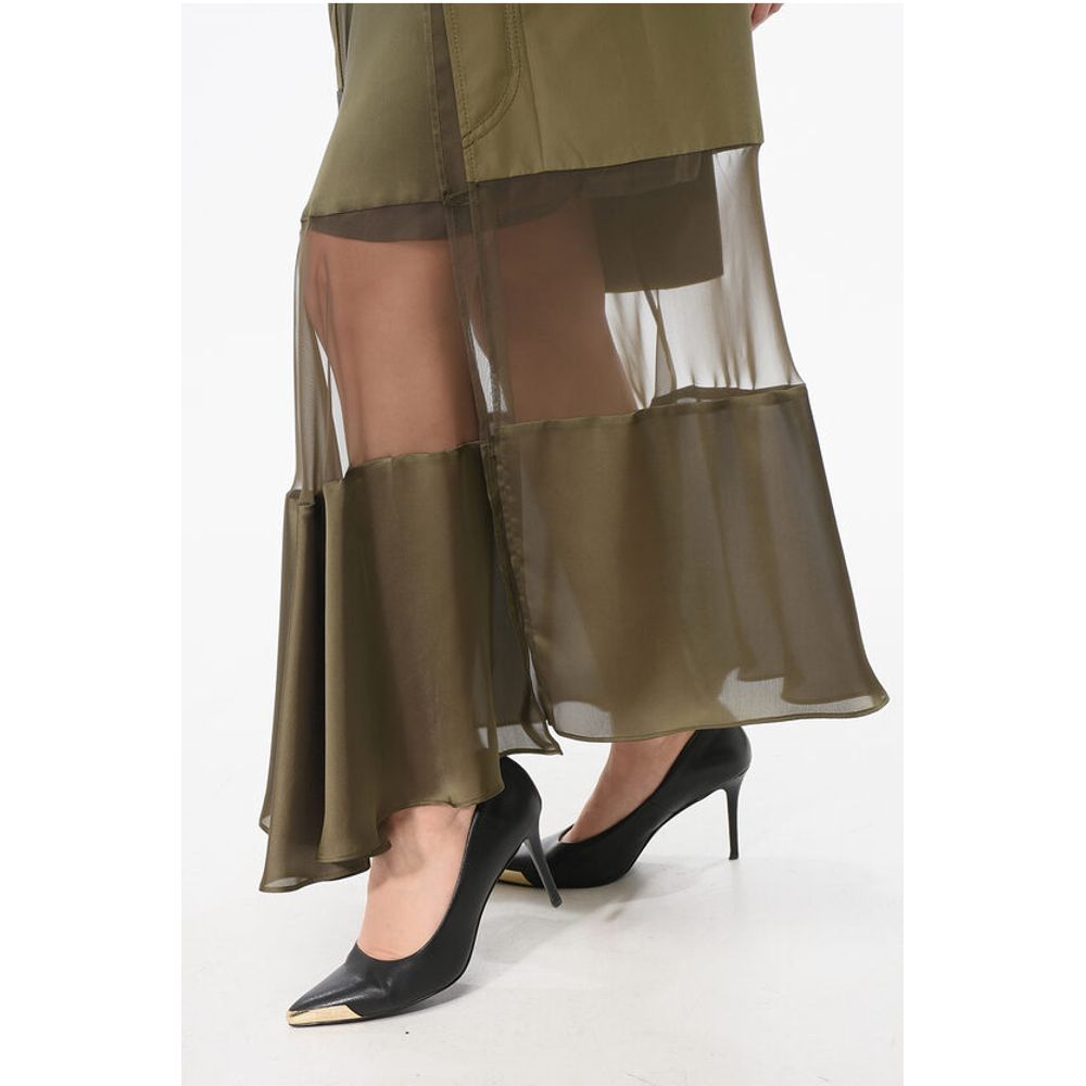 Sacai Asymmetric Skirt with Sheer Detail