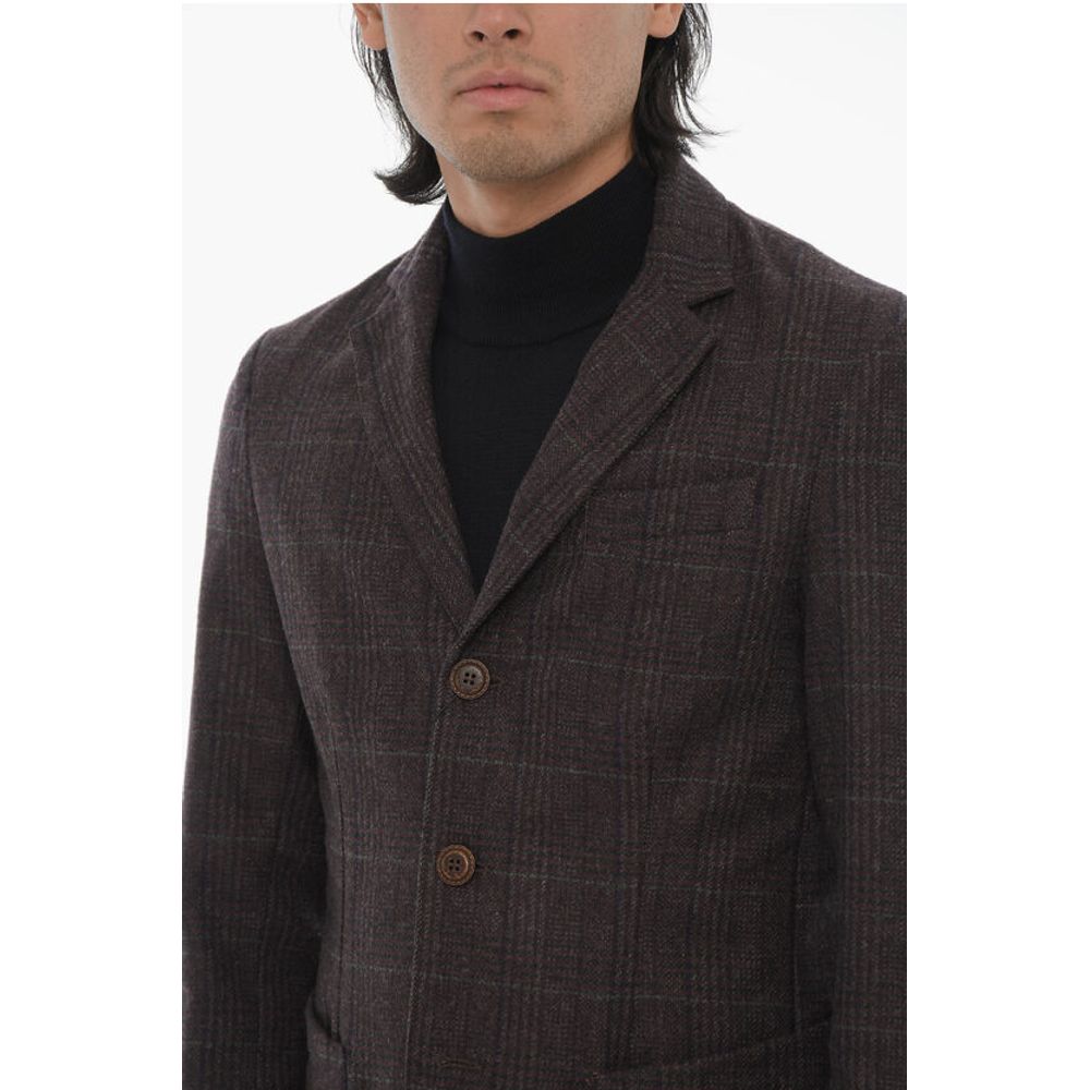 Corneliani CC COLLECTION District Check Wool Blend Blazer