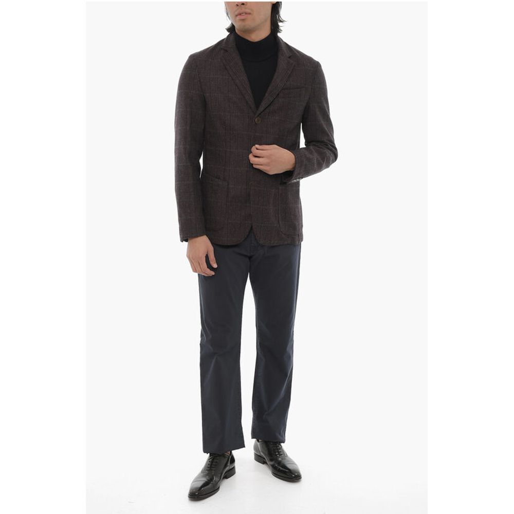 Corneliani CC COLLECTION District Check Wool Blend Blazer