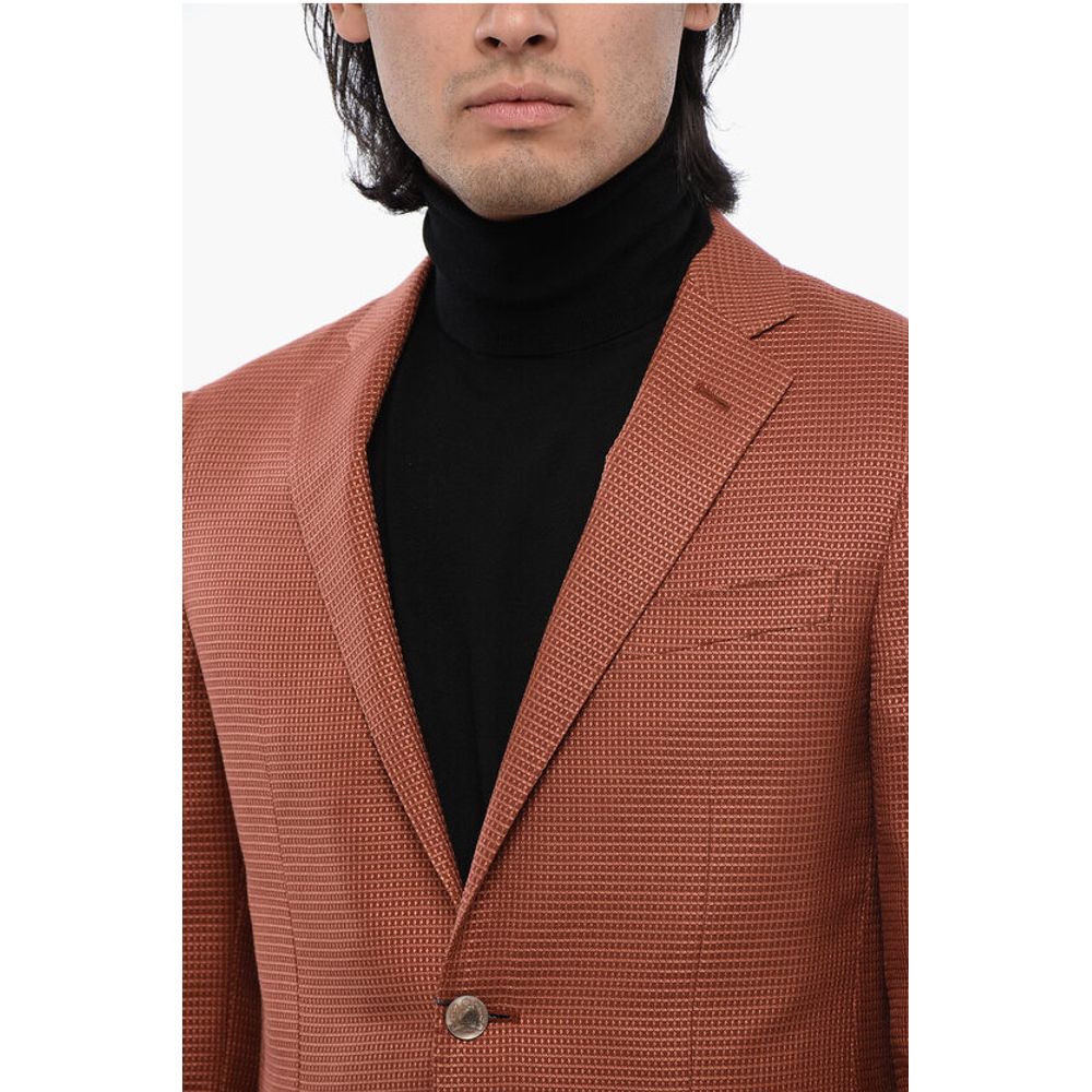 Corneliani ROAD TO EXCELLENCE Jacquard Silk Blend RESORT Blazer