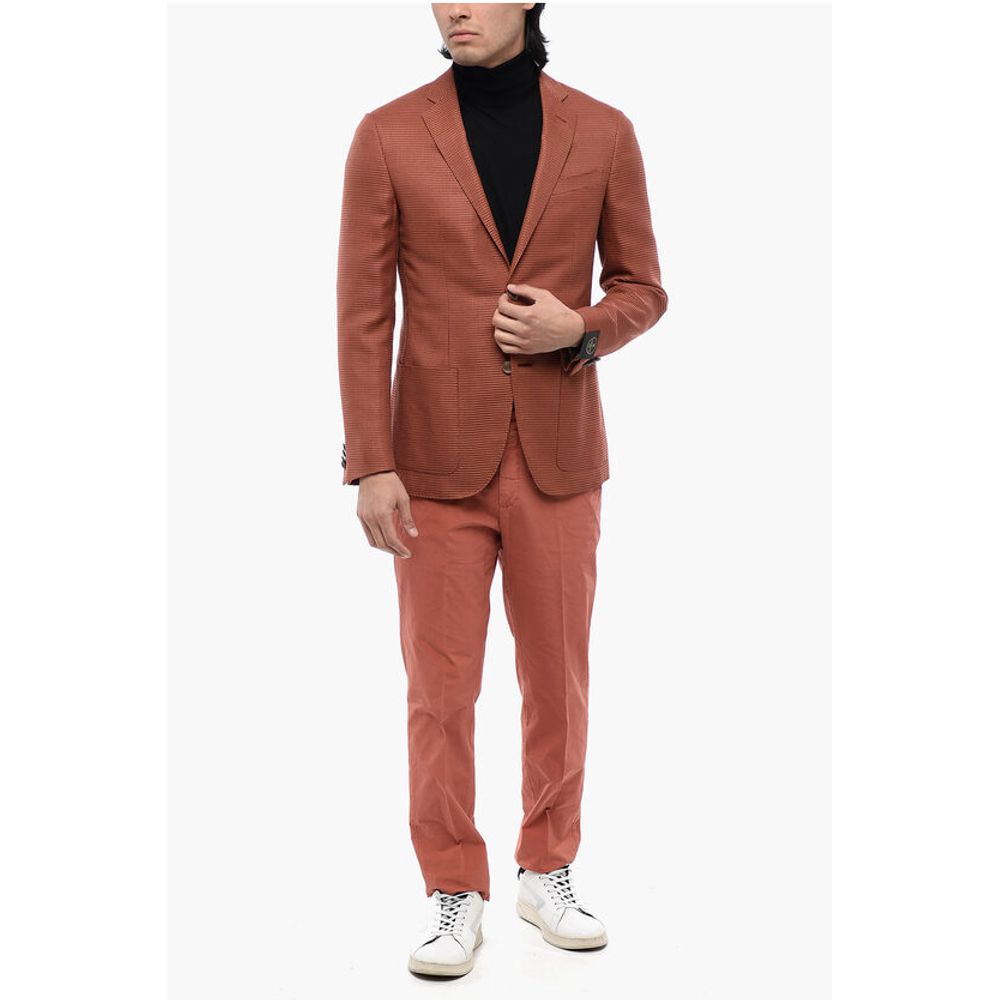 Corneliani ROAD TO EXCELLENCE Jacquard Silk Blend RESORT Blazer