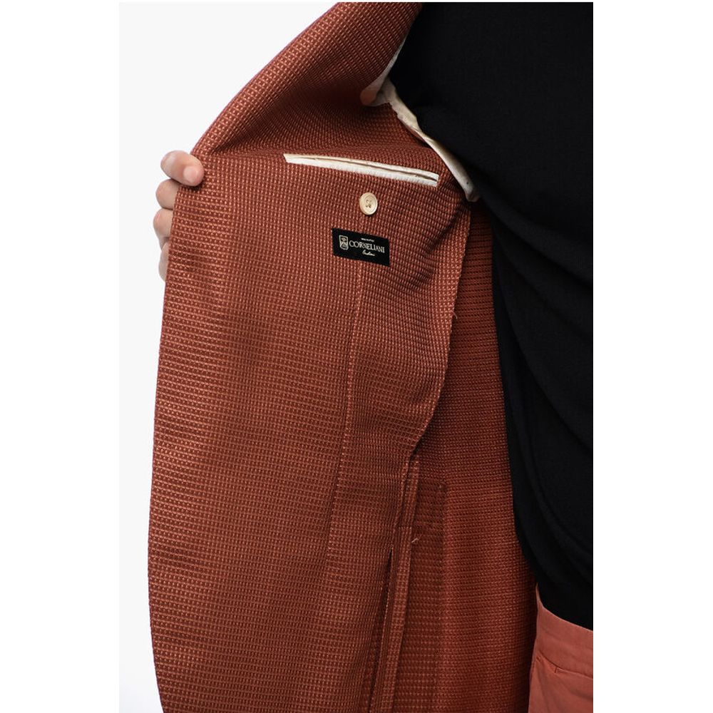 Corneliani ROAD TO EXCELLENCE Jacquard Silk Blend RESORT Blazer