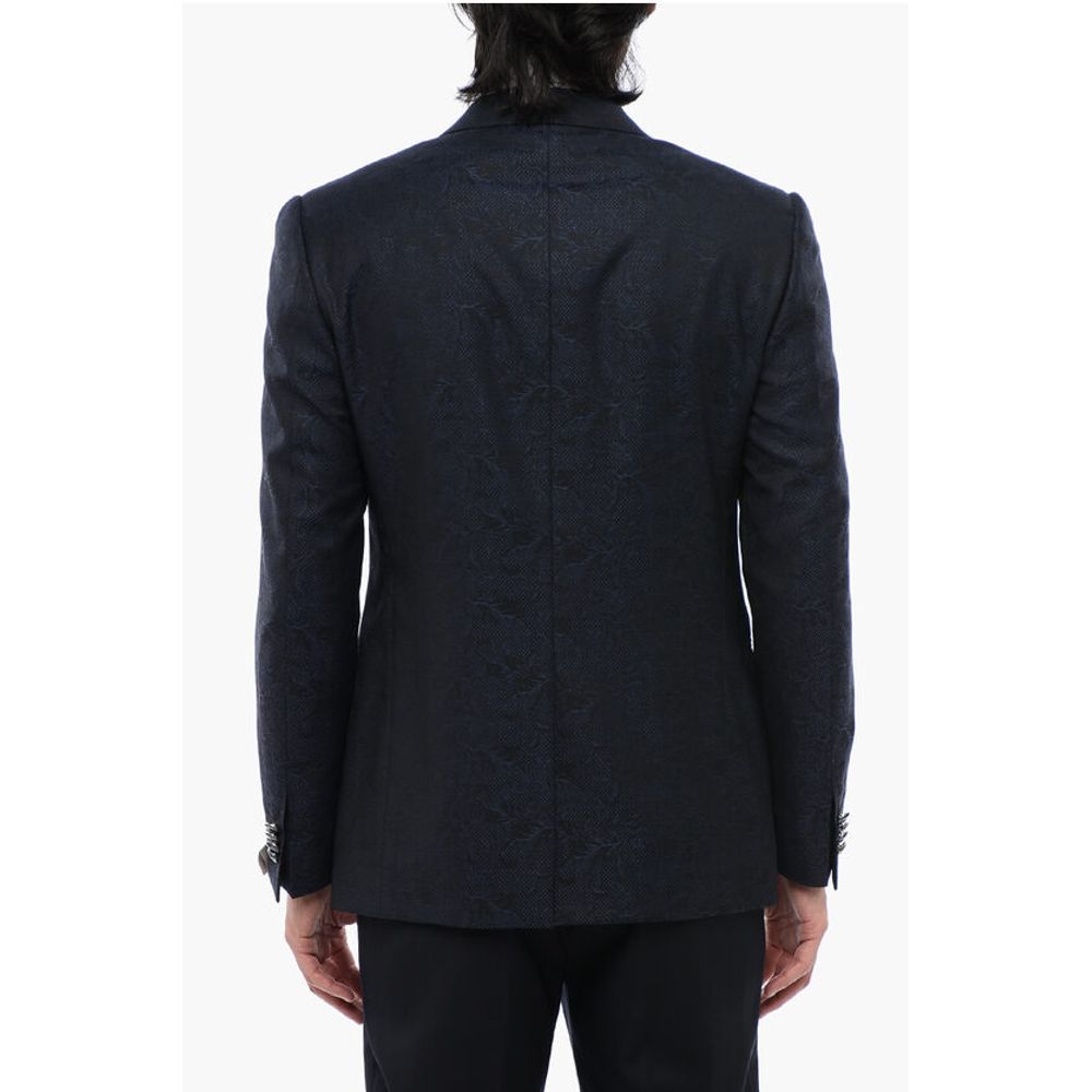 Corneliani Peak Lapel CERIMONIA ACADEMY Jacquard Blazer