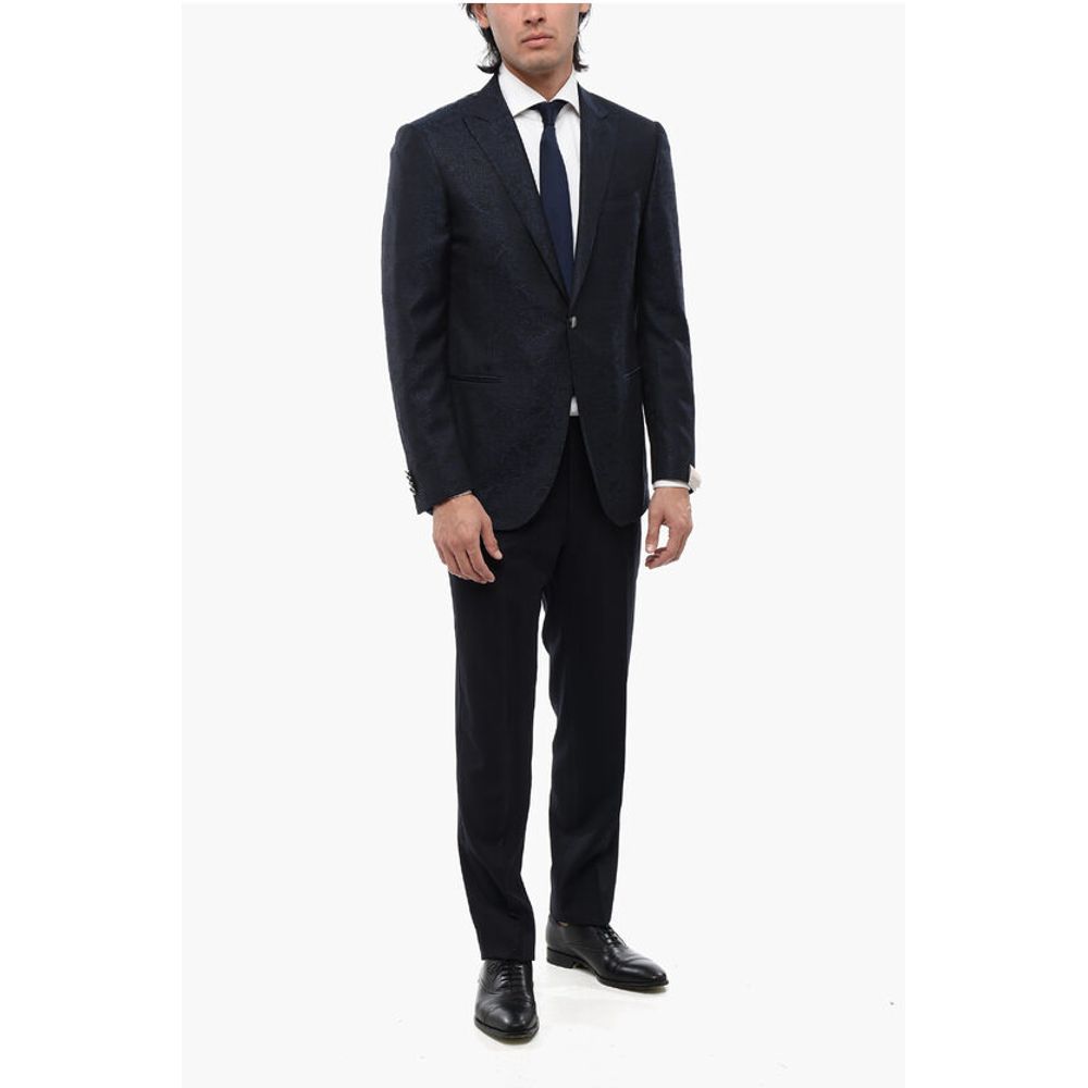 Corneliani Peak Lapel CERIMONIA ACADEMY Jacquard Blazer
