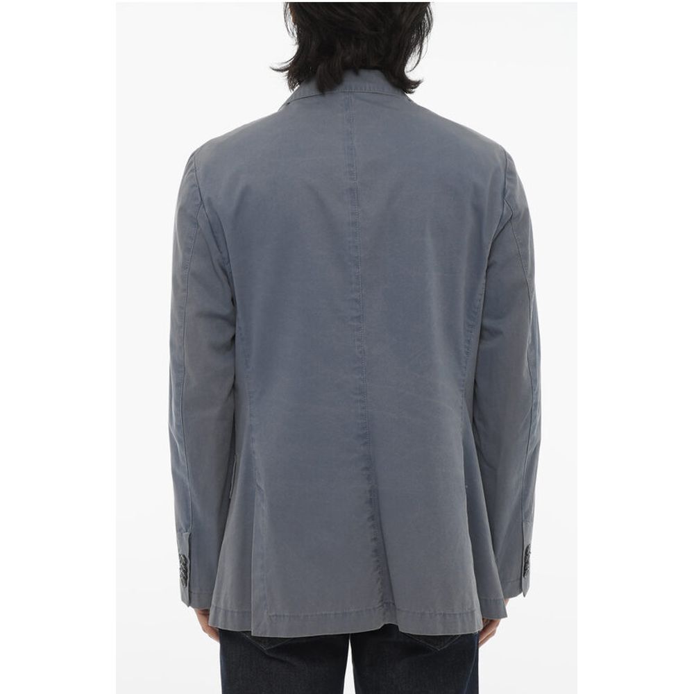 Corneliani ID Half-lined Cotton Blazer with Patch Pockets