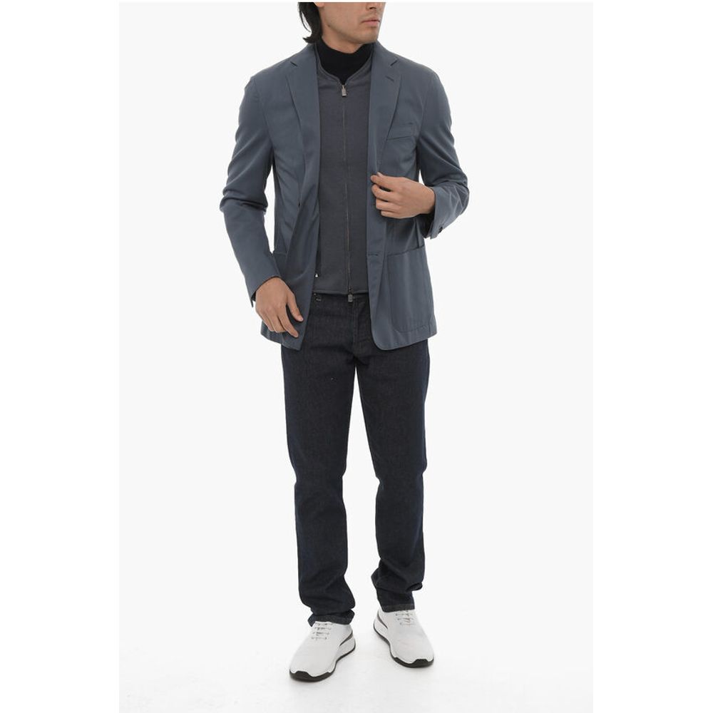 Corneliani ID Wool Blend Blazer with Removable Chest Piece