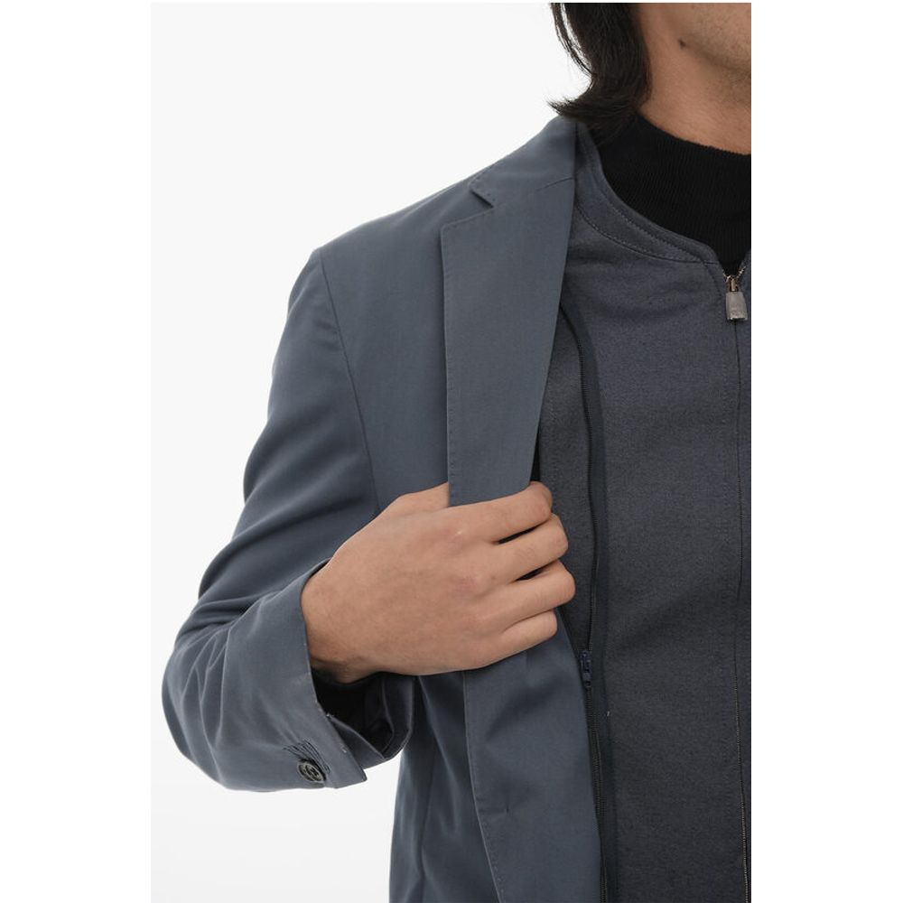 Corneliani ID Wool Blend Blazer with Removable Chest Piece