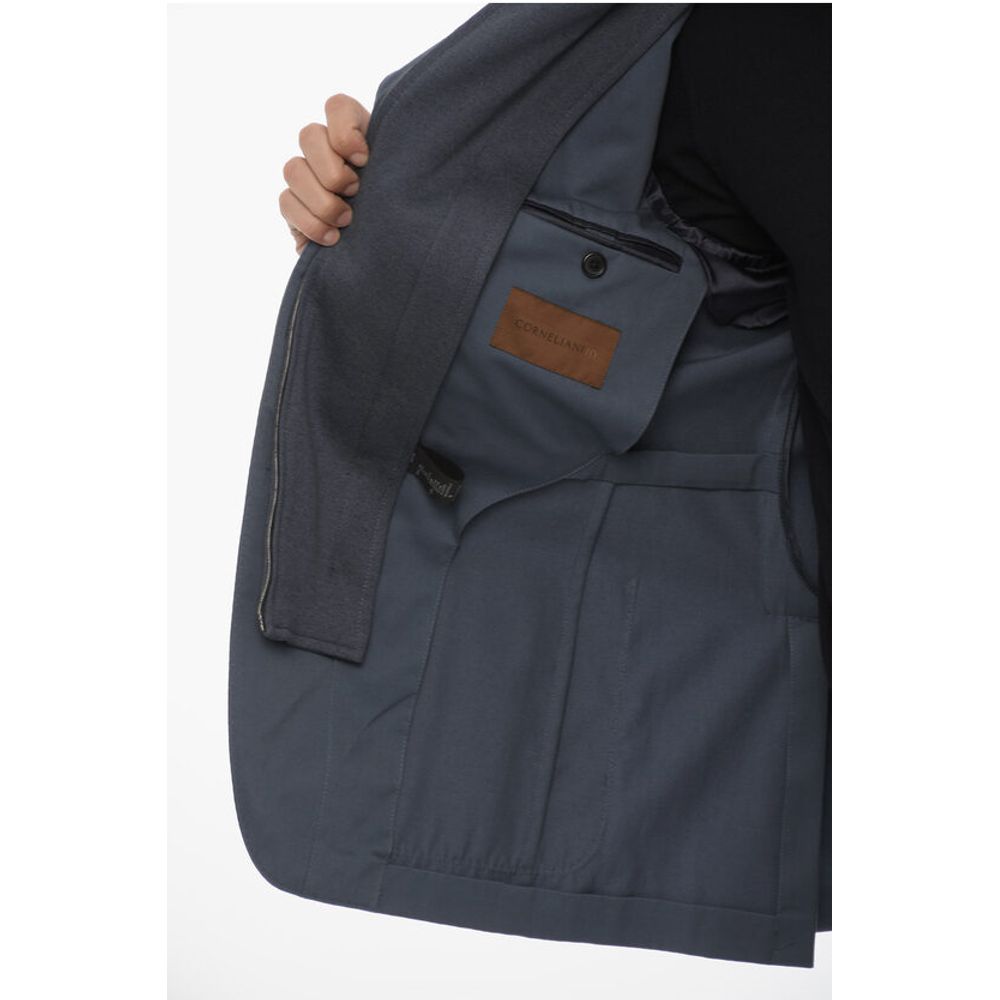 Corneliani ID Wool Blend Blazer with Removable Chest Piece