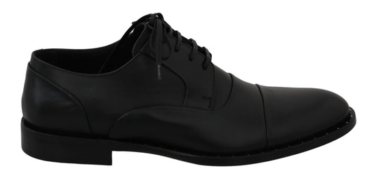 Dolce & Gabbana Elegante schwarze Lederformalschuhe