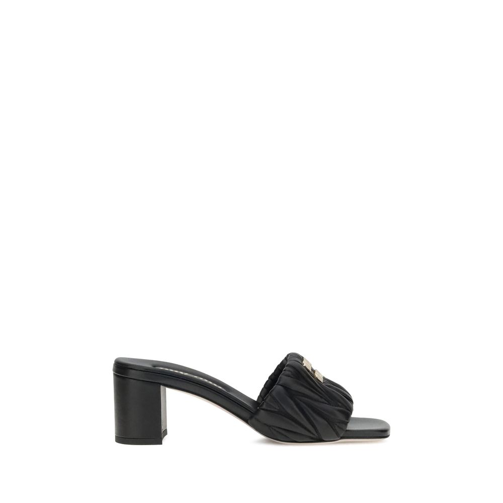 Miu Miu Logoed Sandals