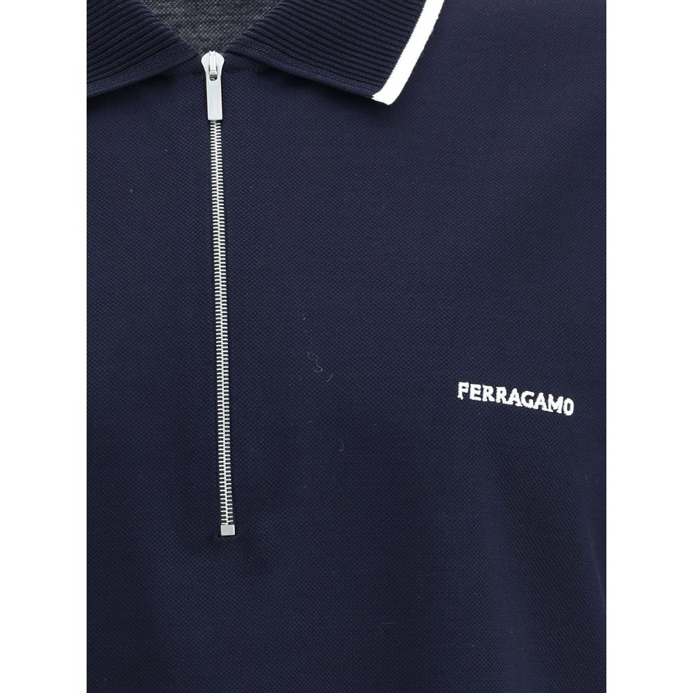 Ferragamo Zip Polo Shirt