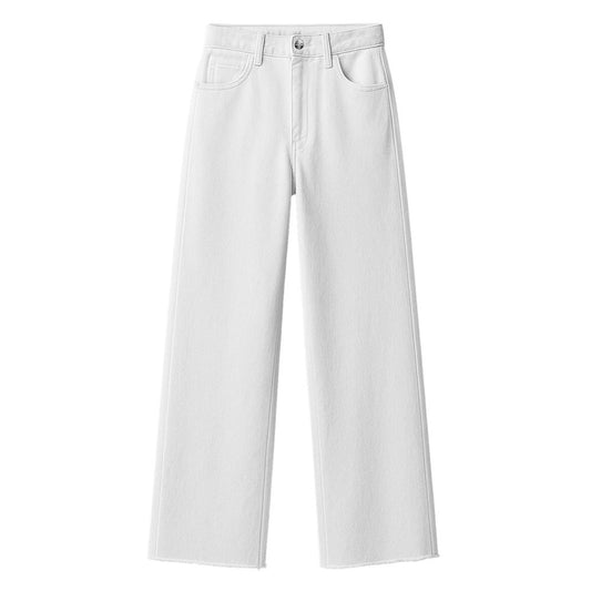 Hinnominate White Cotton Jeans & Pant