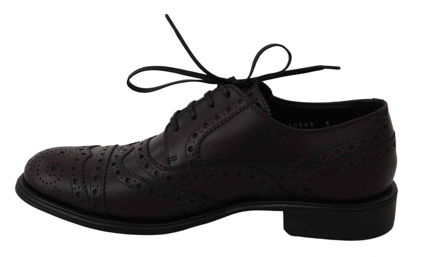 Dolce & Gabbana Elegante Bordeaux Wingtip Derby Dressschuhe