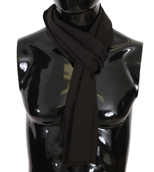 Écharpe pour homme en laine à rayures élégantes Dolce & Gabbana