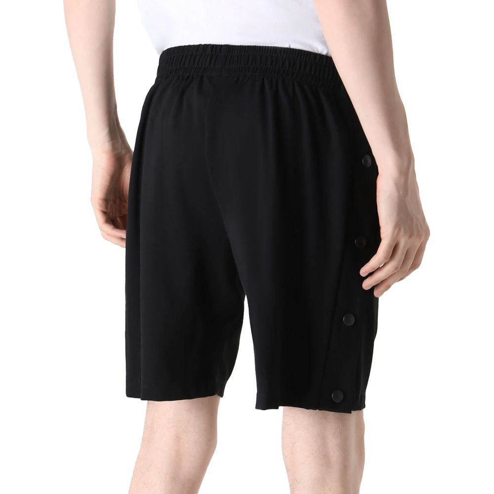 Comme Des Fuckdown Black Viscose Men Bermuda Short