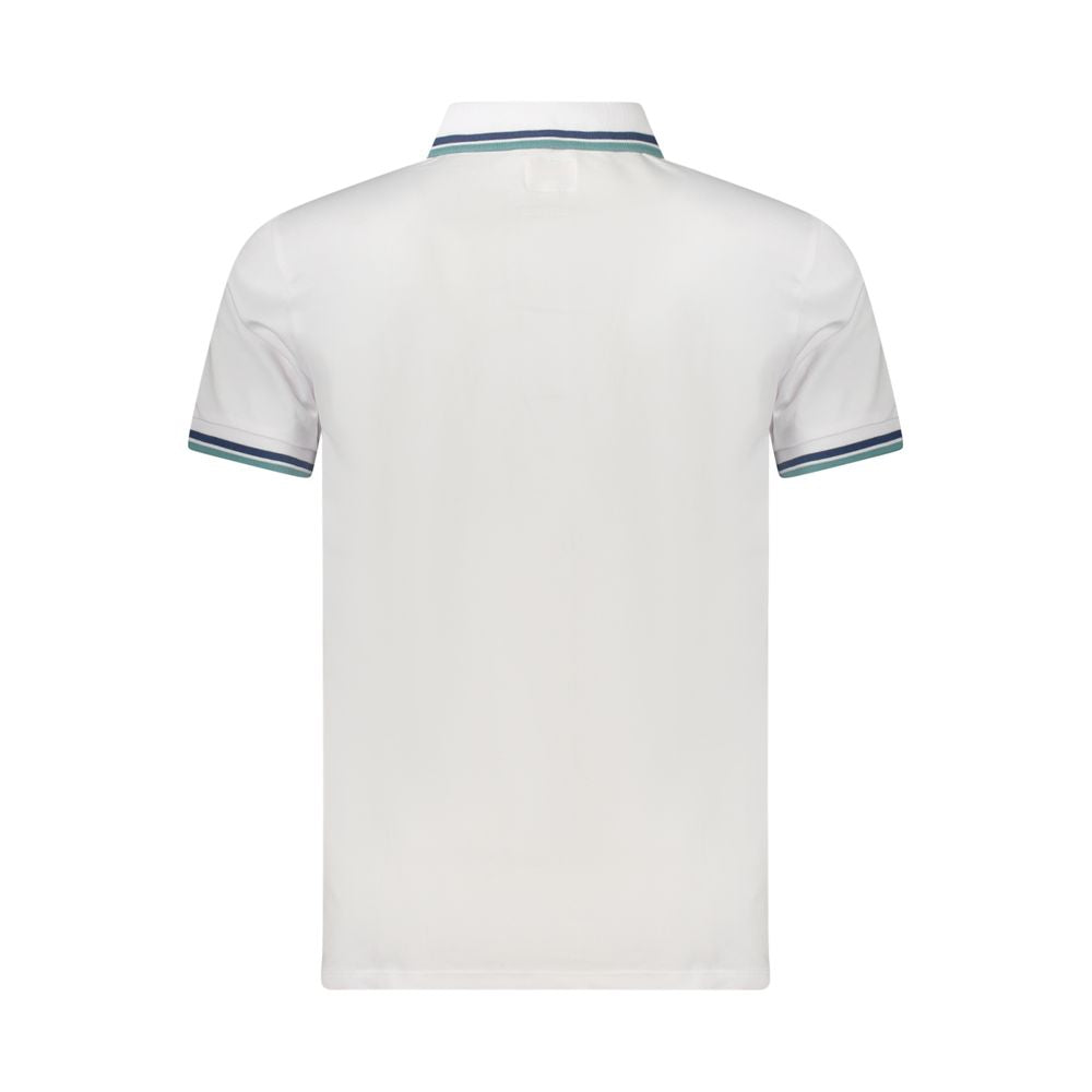 Guess Jeans White Cotton Polo Shirt