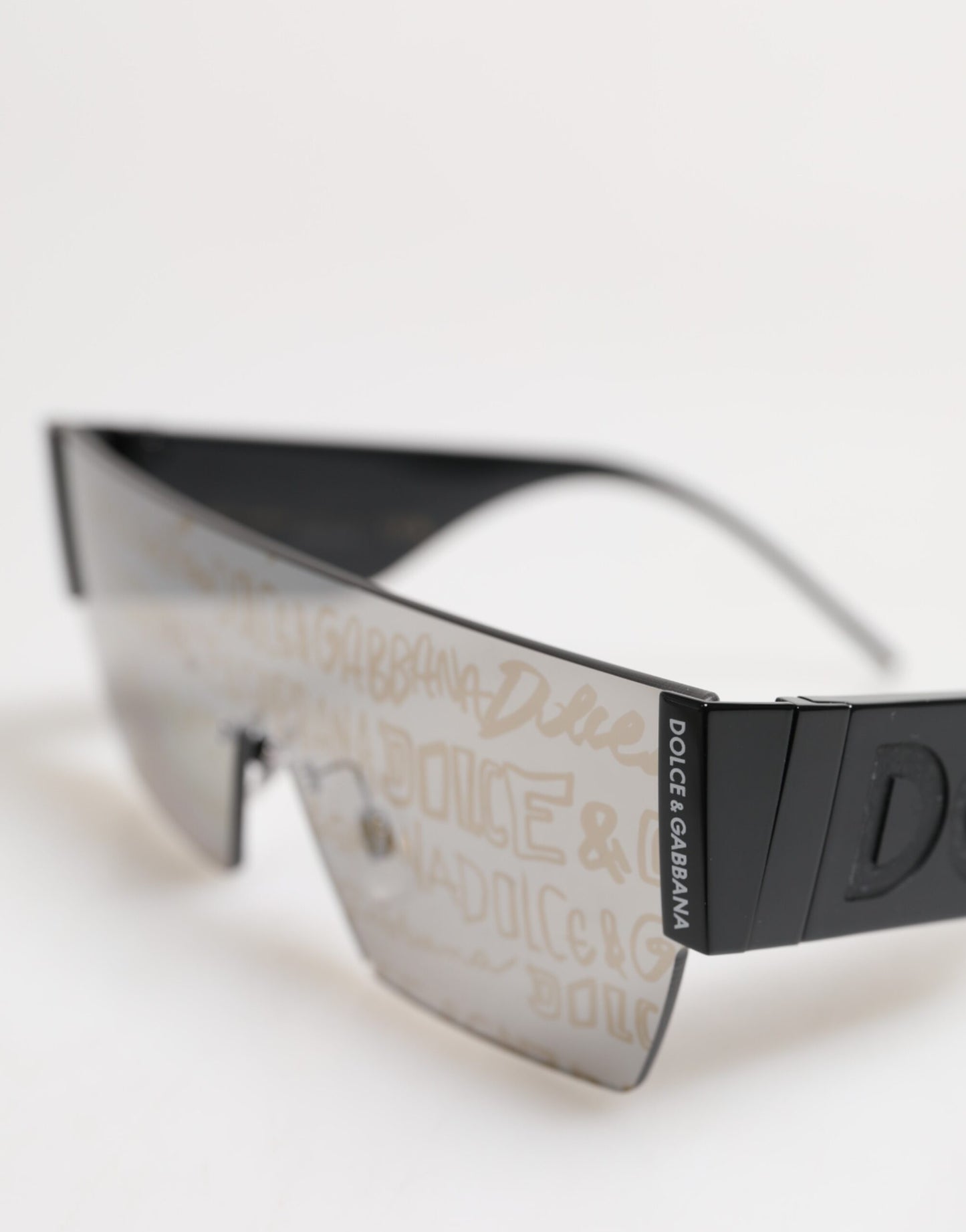 Dolce & Gabbana Black Metal Frame DNA Graffiti DG2233 Eyewear Sunglasses