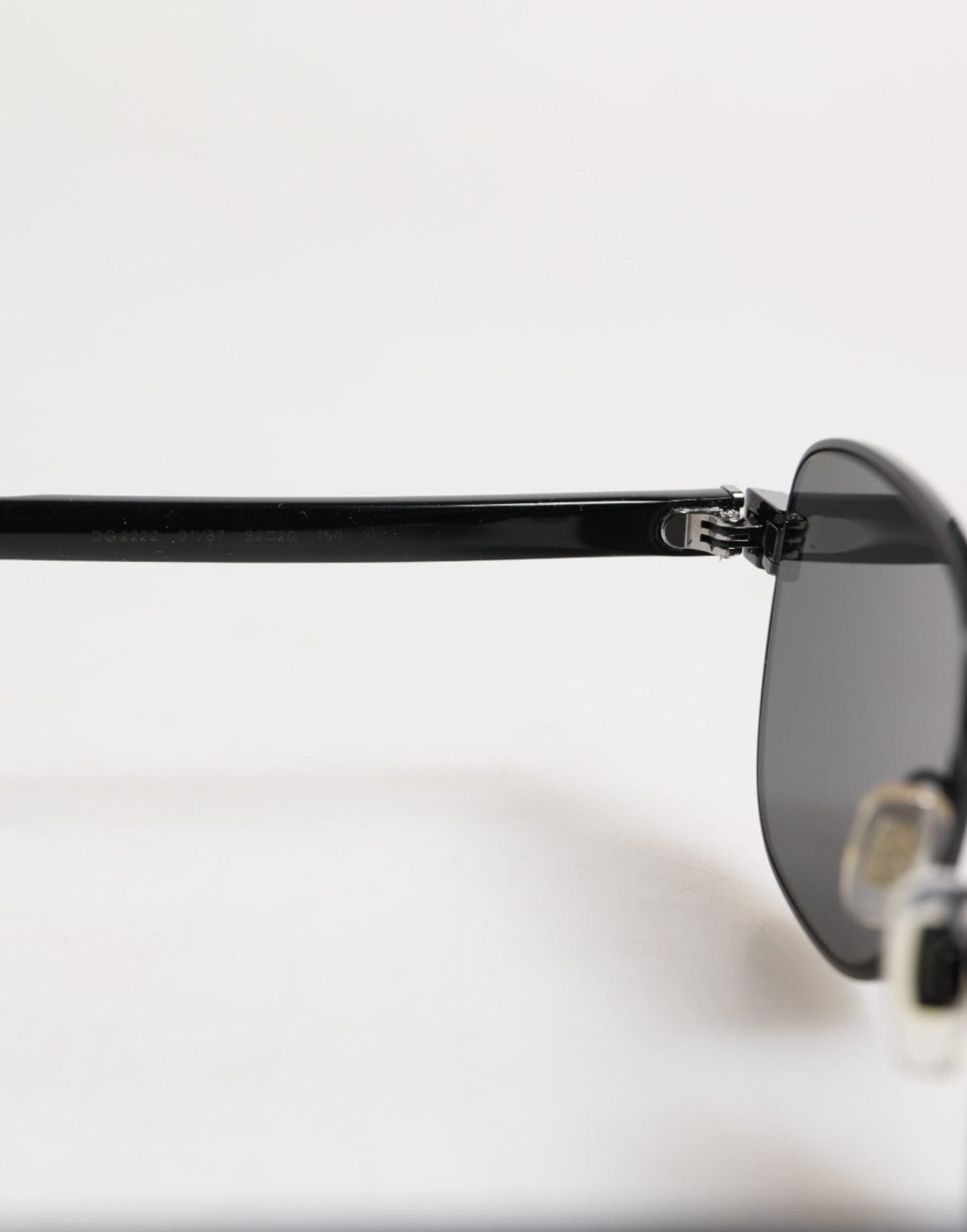 Dolce & Gabbana Black Metal Frame Square Lenses DG2222 Eyewear Sunglasses