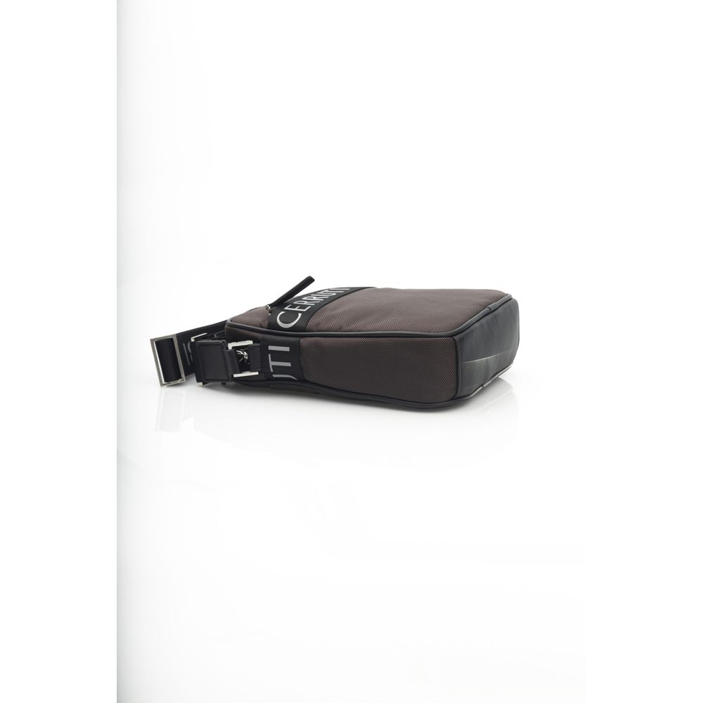 Bolso bandolera de nailon marrón
