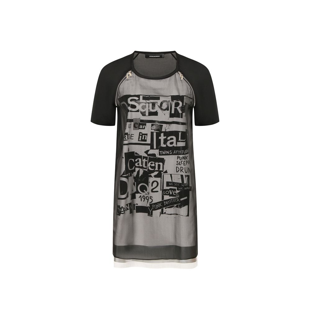 Dsquared² Silk Printed Mini Dress