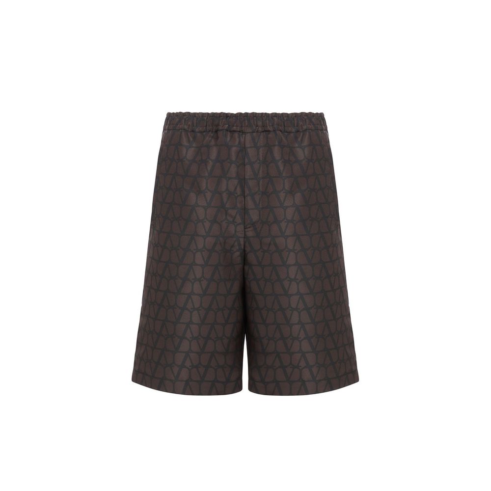 Valentino Logo Silk Shorts